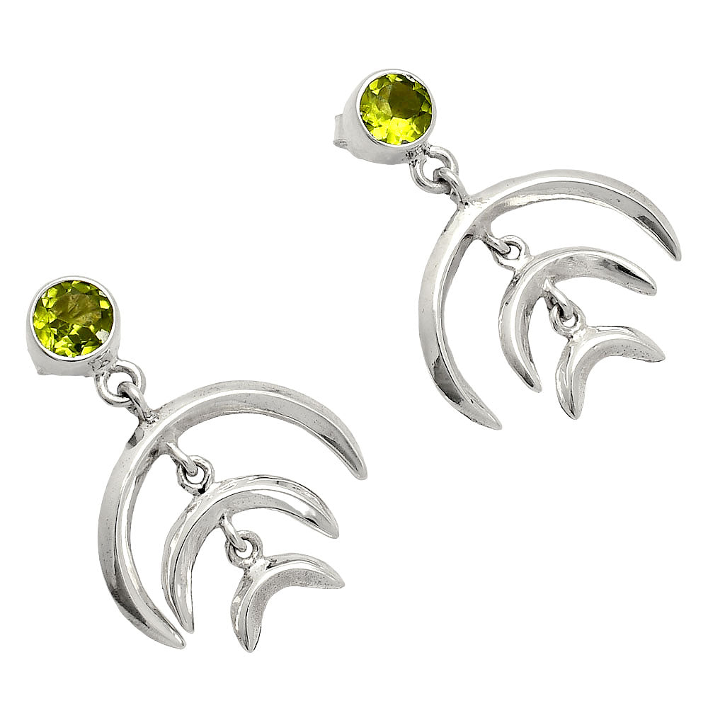 Natural Peridot Earrings E-1249 SDE84353