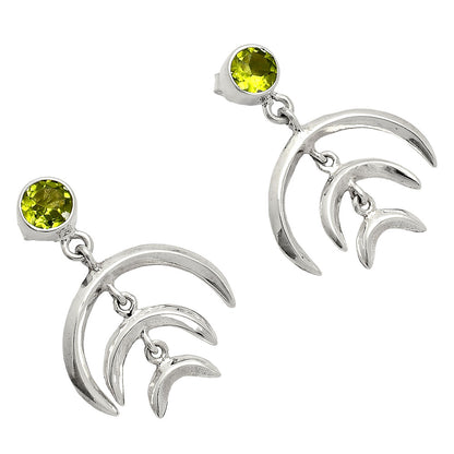 Natural Peridot Earrings E-1249 SDE84353