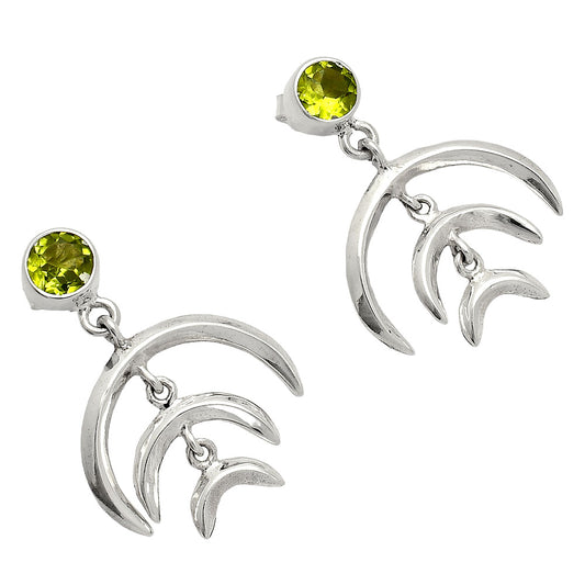 Natural Peridot Earrings E-1249 SDE84353