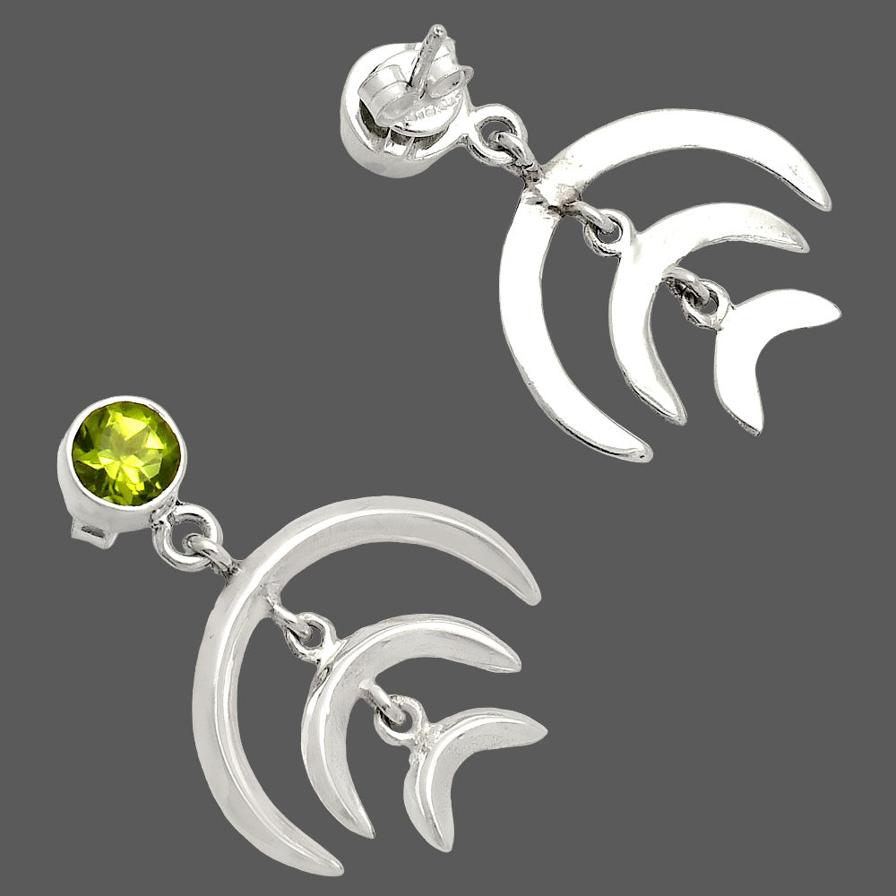 Natural Peridot Earrings E-1249 SDE84354