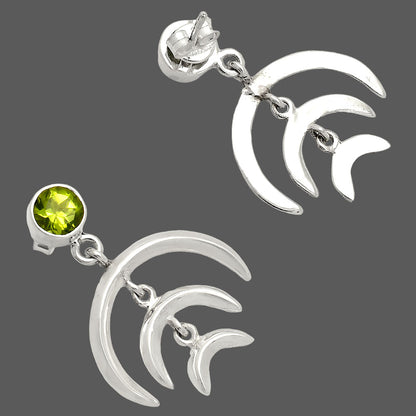 Natural Peridot Earrings E-1249 SDE84354