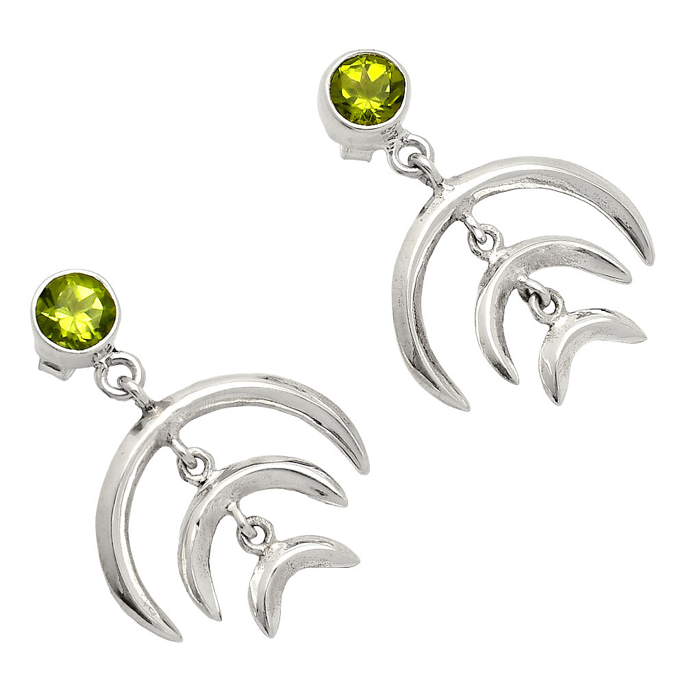 Natural Peridot Earrings E-1249 SDE84354