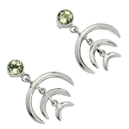 Prasiolite (Green Amethyst) - Brazil Earrings E-1249 SDE84357