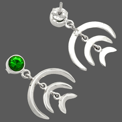 Lab Created Emerald Earrings E-1249 SDE84359