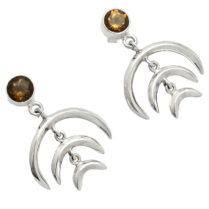 Natural Smoky Quartz - Brazil Earrings E-1249 SDE84361