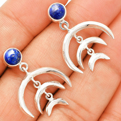Natural Lapis Lazuli - Afghanistan Earrings E-1249 SDE84367