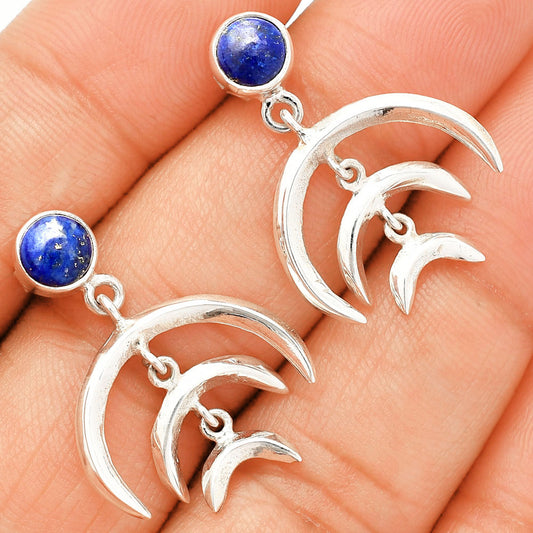 Natural Lapis Lazuli - Afghanistan Earrings E-1249 SDE84367