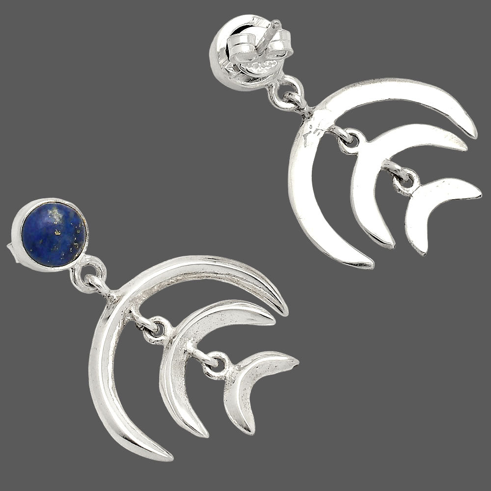 Natural Lapis Lazuli - Afghanistan Earrings E-1249 SDE84367