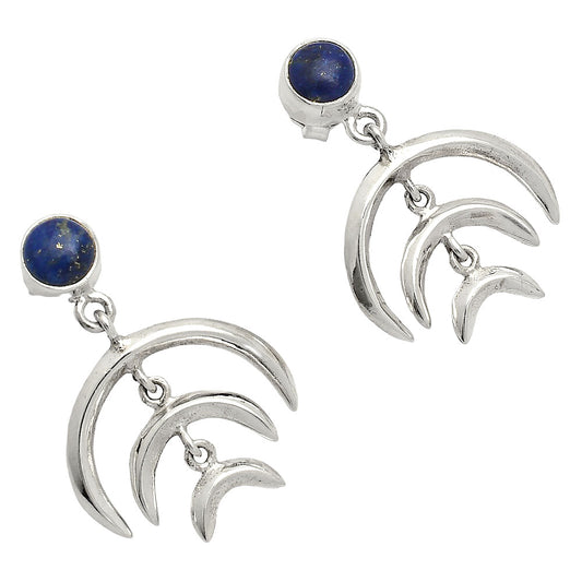 Natural Lapis Lazuli - Afghanistan Earrings E-1249 SDE84367
