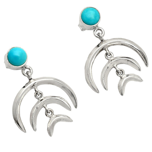 Sleeping Beauty Turquoise - USA Earrings E-1249 SDE84375