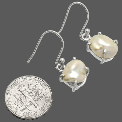 Natural Fresh Water Biwa Pearl Earrings E-1021 SDE84516