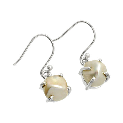 Natural Fresh Water Biwa Pearl Earrings E-1021 SDE84519