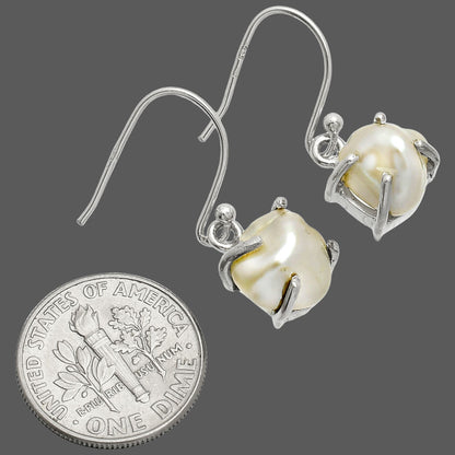 Natural Fresh Water Biwa Pearl Earrings E-1021 SDE84521