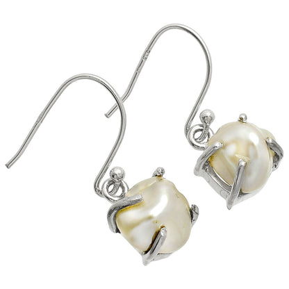 Natural Fresh Water Biwa Pearl Earrings E-1021 SDE84521