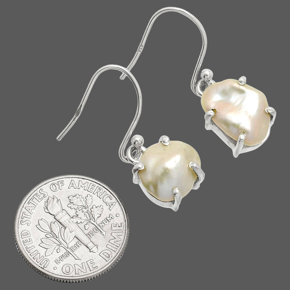 Natural Fresh Water Biwa Pearl Earrings E-1021 SDE84537