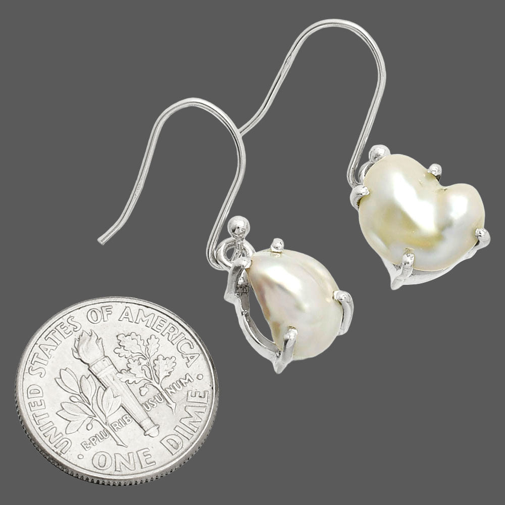 Natural Fresh Water Biwa Pearl Earrings E-1021 SDE84543