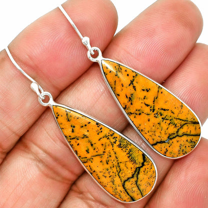 Natural Honey Dendritic Opal Earrings E-1001 SDE84798