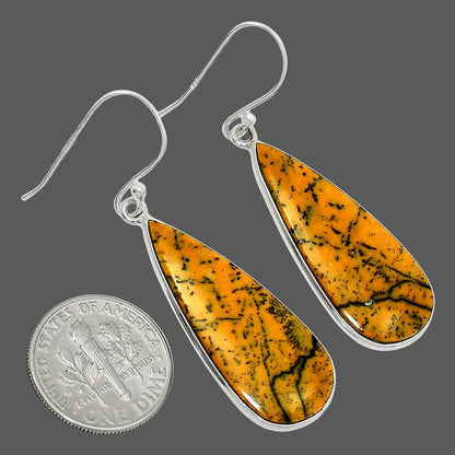 Natural Honey Dendritic Opal Earrings E-1001 SDE84798