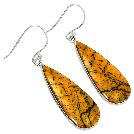 Natural Honey Dendritic Opal Earrings E-1001 SDE84798