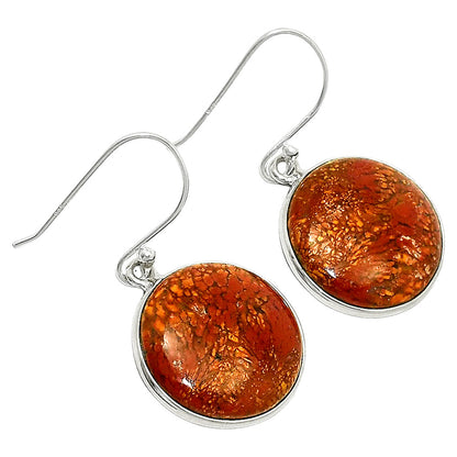 Natural Red Moss Agate Earrings E-1001 SDE84807