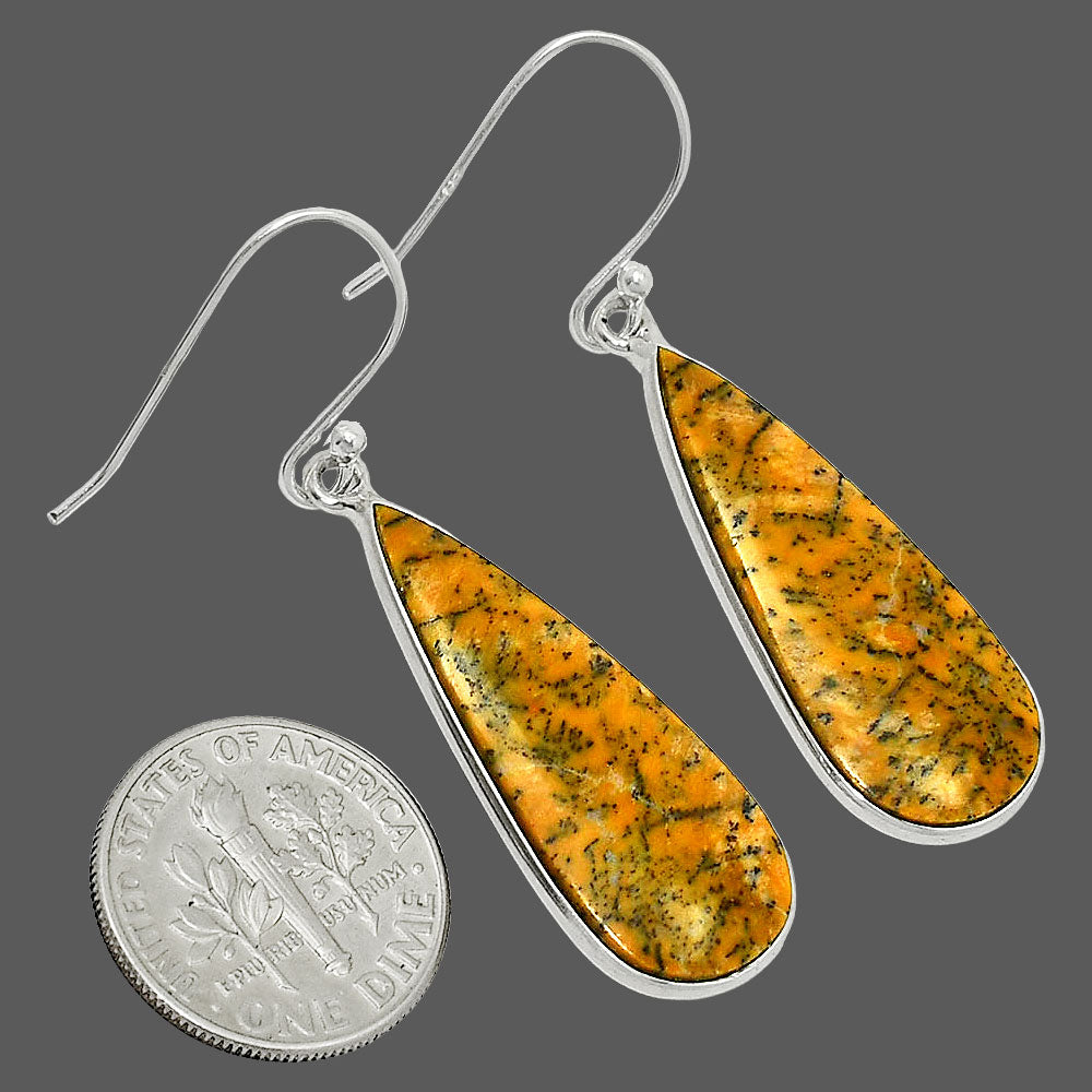 Natural Honey Dendritic Opal Earrings E-1001 SDE84819