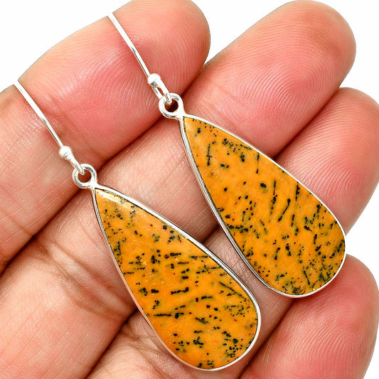 Natural Honey Dendritic Opal Earrings E-1001 SDE84874