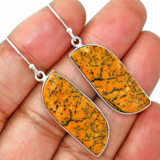 Natural Honey Dendritic Opal Earrings E-1001 SDE84877