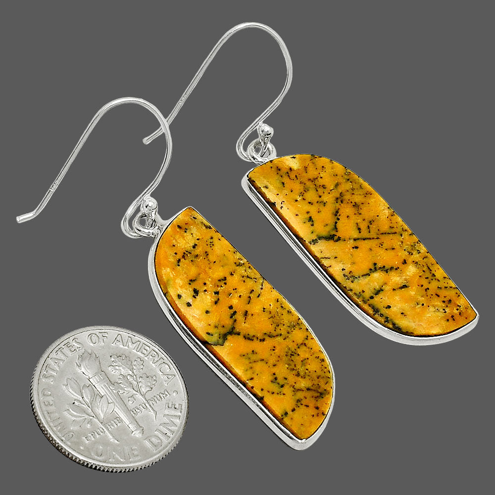 Natural Honey Dendritic Opal Earrings E-1001 SDE84877