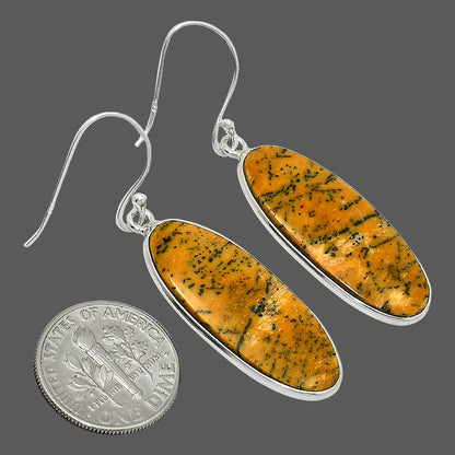 Natural Honey Dendritic Opal Earrings E-1001 SDE84878