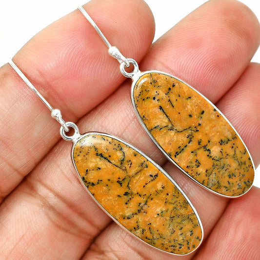 Natural Honey Dendritic Opal Earrings E-1001 SDE84904