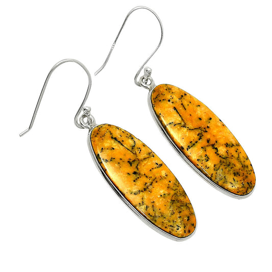 Natural Honey Dendritic Opal Earrings E-1001 SDE84904