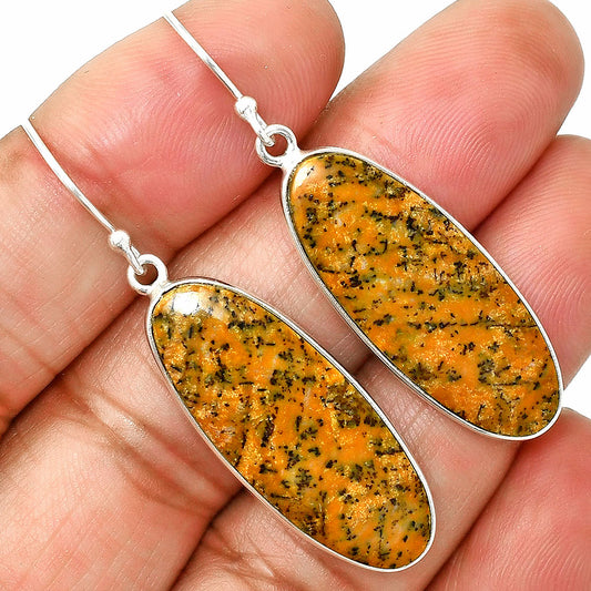 Natural Honey Dendritic Opal Earrings E-1001 SDE84917