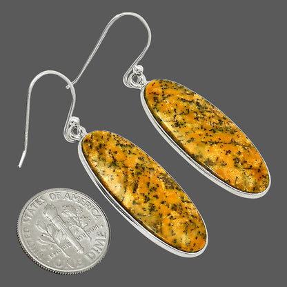 Natural Honey Dendritic Opal Earrings E-1001 SDE84917