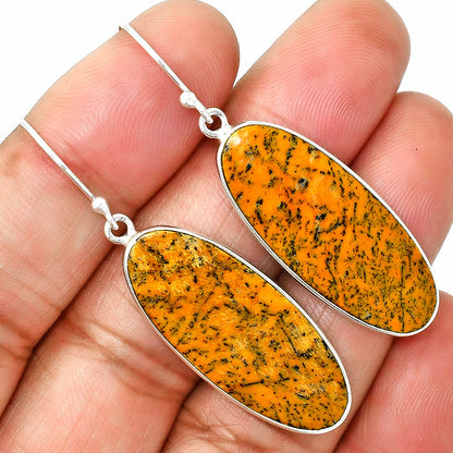 Natural Honey Dendritic Opal Earrings E-1001 SDE84919