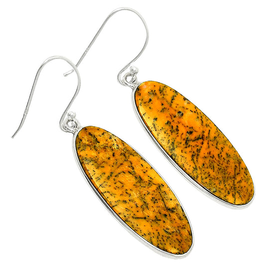 Natural Honey Dendritic Opal Earrings E-1001 SDE84919