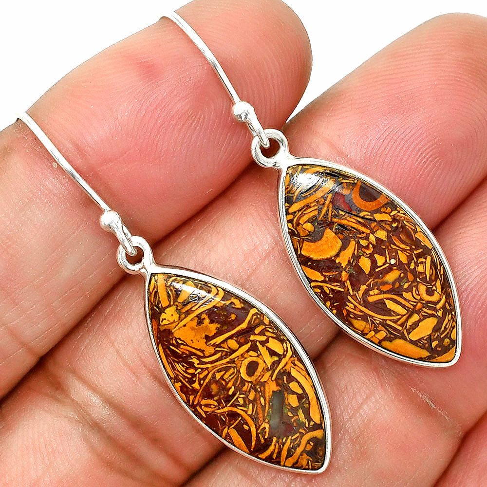Coquina Fossil Jasper - India Earrings E-1001 SDE84922