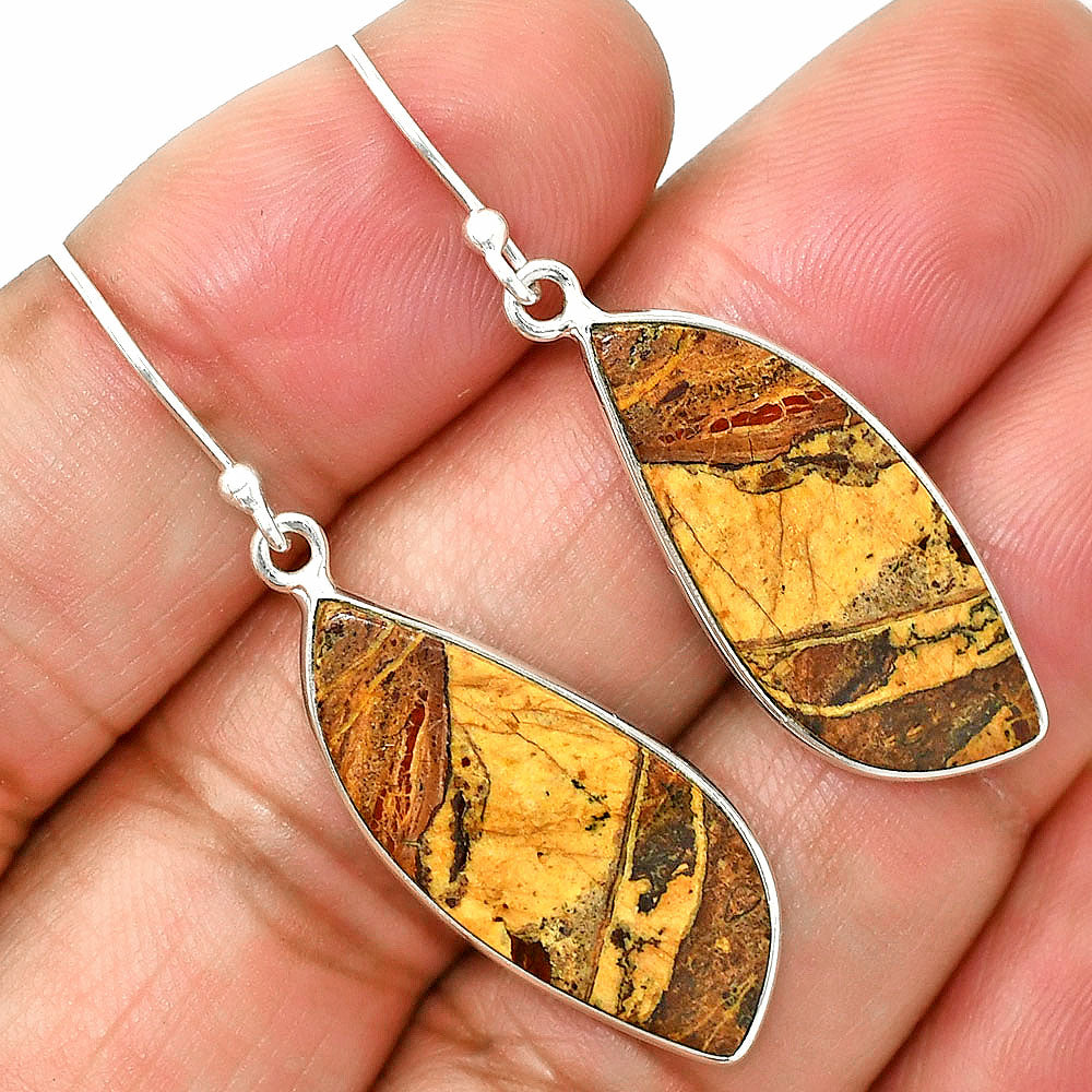 Natural Picture Jasper Earrings E-1001 SDE84924