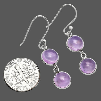 Natural Amethyst Cab - Brazil Earrings E-1006 SDE85299