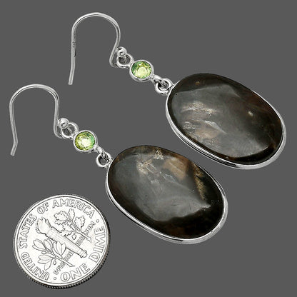 Natural Bat Cave Jasper & Peridot Earrings E-1002 SDE85698
