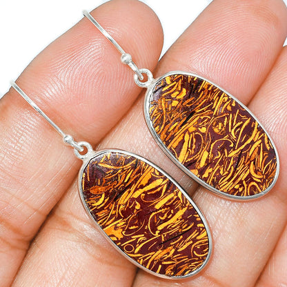 Coquina Fossil Jasper - India Earrings E-1001 SDE85744