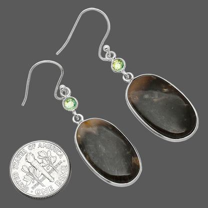 Natural Bat Cave Jasper & Peridot Earrings E-1002 SDE85786