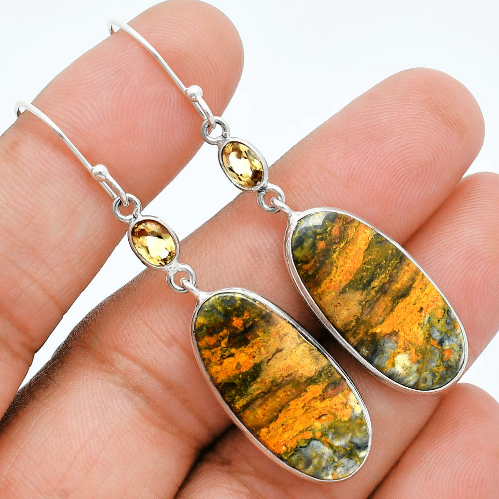 Natural Eclipse & Citrine Earrings E-1002 SDE86049