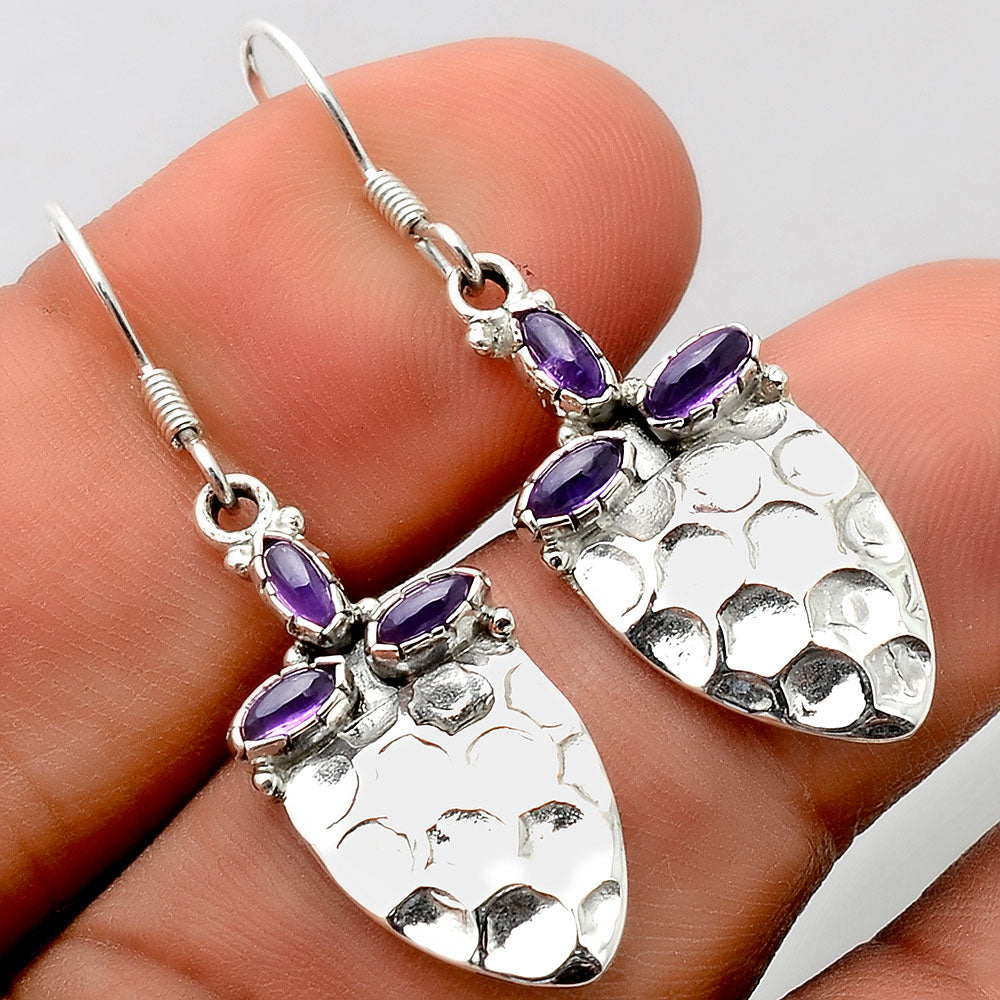 Natural Amethyst - Brazil Earrings SDE86173