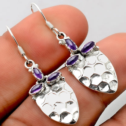 Natural Amethyst - Brazil Earrings SDE86173