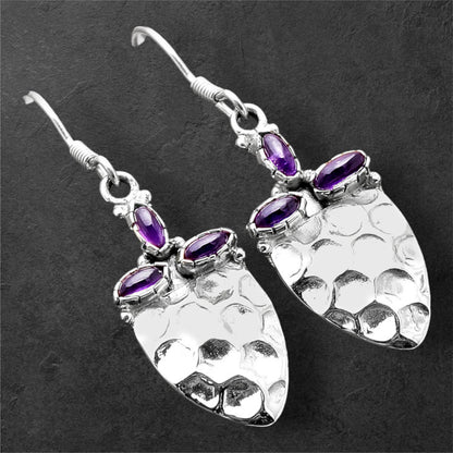 Natural Amethyst - Brazil Earrings SDE86178