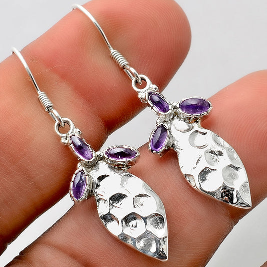 Natural Amethyst - Brazil Earrings SDE86180