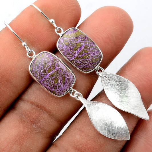 Natural Purpurite - South Africa Earrings E-1079 SDE86208