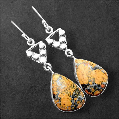 Natural Maligano Jasper - Indonesia Earrings E-1094 SDE86214