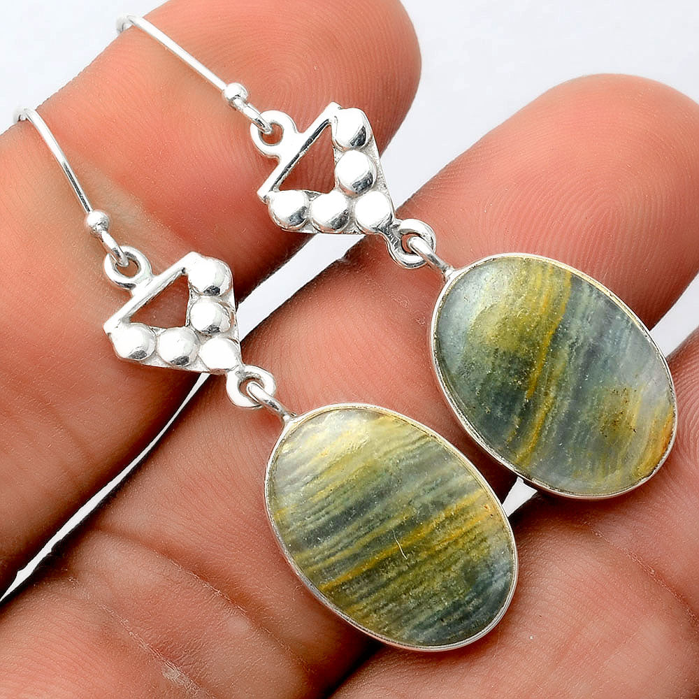 Natural Blue Aragonite Earrings E-1094 SDE86215