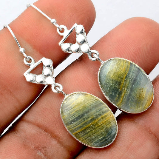 Natural Blue Aragonite Earrings E-1094 SDE86215